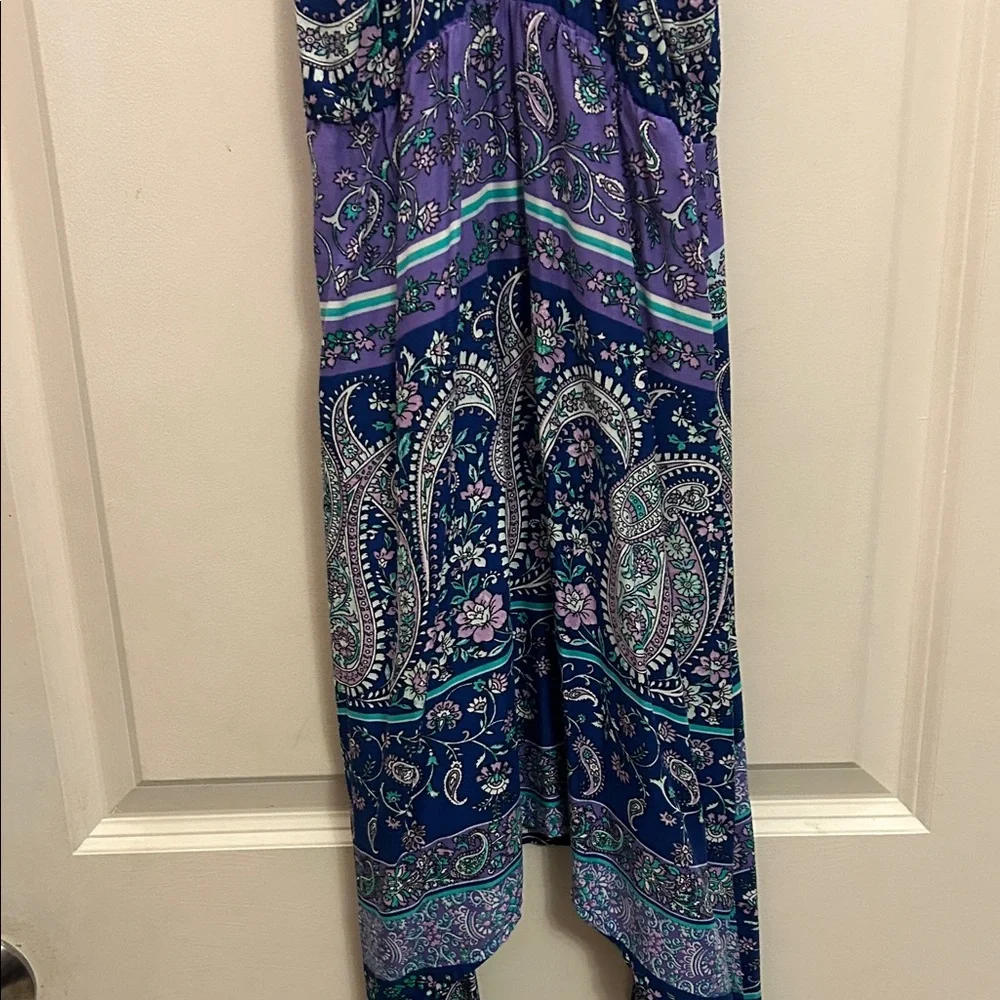 The Children's Place Purple Teal Paisley Dress - Picture 4 of 4
